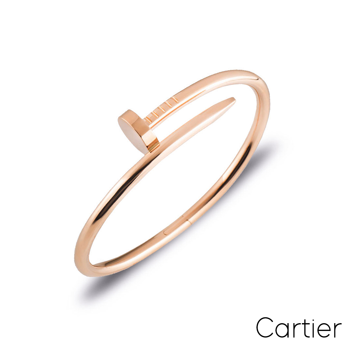 Cartier Rose Gold Plain Juste Un Clou Bracelet Size 18 B6048118